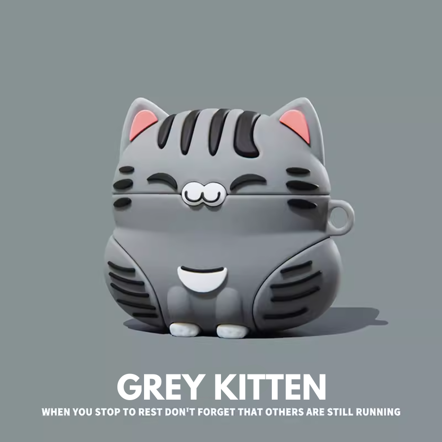 Grey Kitten Orange Kitten AirPods Kılıfı