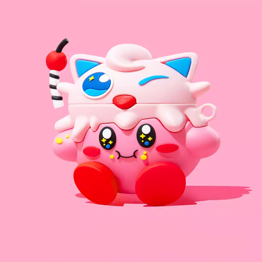 EARISE Kirby Puff Airpods Kılıfı Tüm modellere uygun tasarım airpods koruyucu kılıf airpods1 ve airpods2 için airpods3 airpods pro kılıfı airpods pro2 airpods4 airpods 4 kılıfı