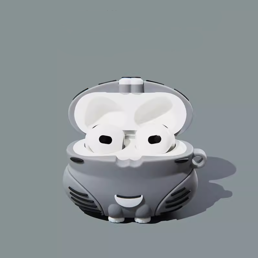 EARISE Grey Kitten Orange Kitten Airpods Kılıfı Tüm modellere uygun tasarım airpods koruyucu kılıf airpods1 ve airpods2 için airpods3 airpods pro kılıfı airpods pro2 airpods4 airpods 4 kılıfı