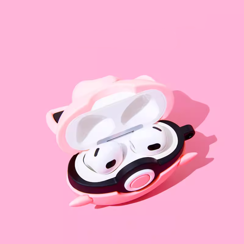 EARISE Jigglypuff Airpods Kılıfı Tüm modellere uygun tasarım airpods koruyucu kılıf airpods1 ve airpods2 için airpods3 airpods pro kılıfı airpods pro2 airpods4 airpods 4 kılıfı