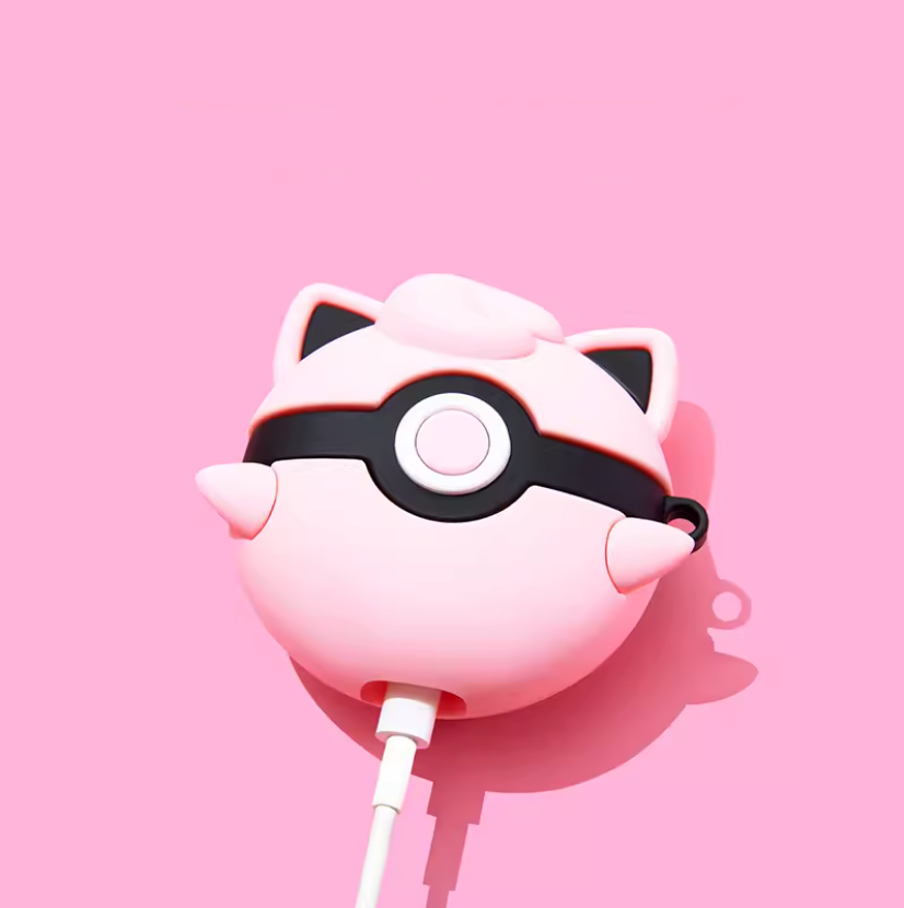 EARISE Jigglypuff Airpods Kılıfı Tüm modellere uygun tasarım airpods koruyucu kılıf airpods1 ve airpods2 için airpods3 airpods pro kılıfı airpods pro2 airpods4 airpods 4 kılıfı