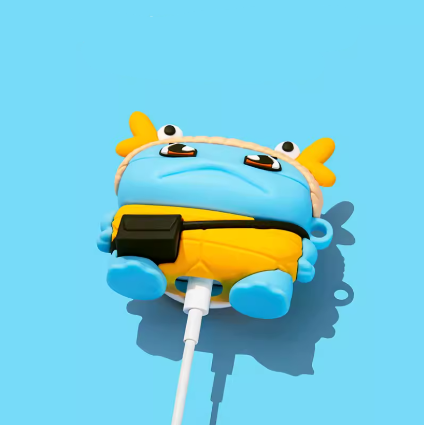 EARISE Squirtle Airpods Kılıfı Tüm modellere uygun tasarım airpods koruyucu kılıf airpods1 ve airpods2 için airpods3 airpods pro kılıfı airpods pro2 airpods4 airpods 4 kılıfı