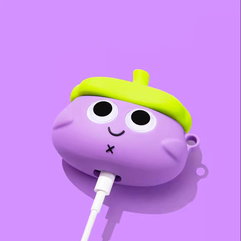 EARISE Eggplant Airpods Kılıfı Tüm modellere uygun tasarım airpods koruyucu kılıf airpods1 ve airpods2 için airpods3 airpods pro kılıfı airpods pro2 airpods4 airpods 4 kılıfı