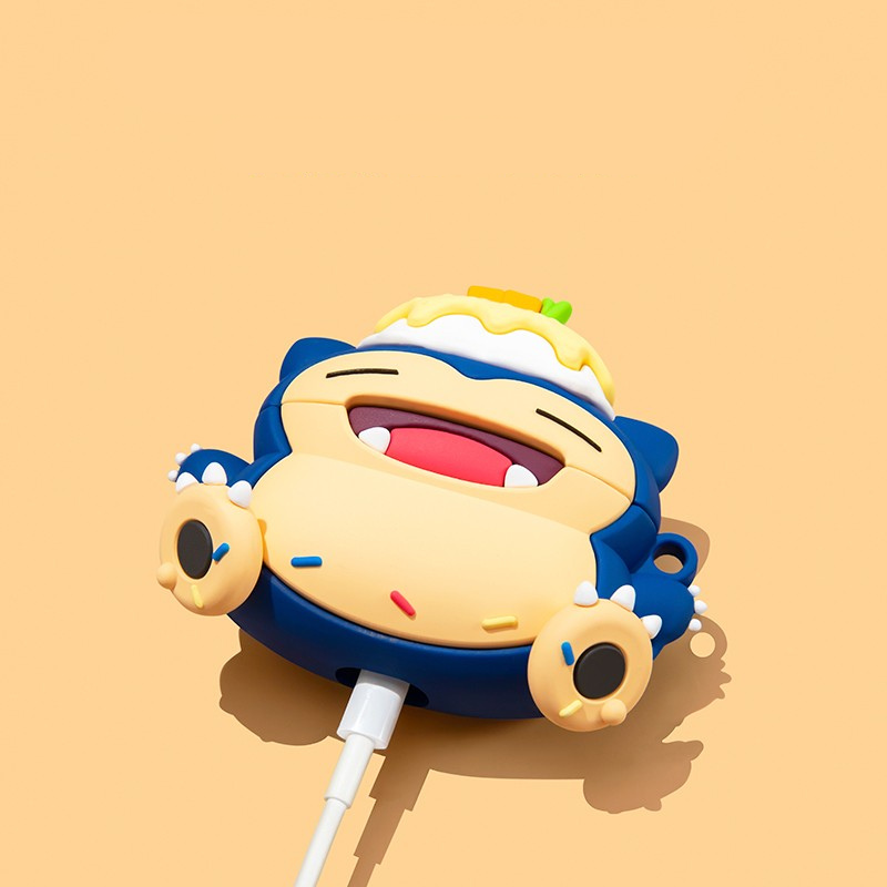 EARISE Cake Snorlax Airpods Kılıfı Tüm modellere uygun tasarım airpods koruyucu kılıf airpods1 ve airpods2 için airpods3 airpods pro kılıfı airpods pro2 airpods4 airpods 4 kılıfı