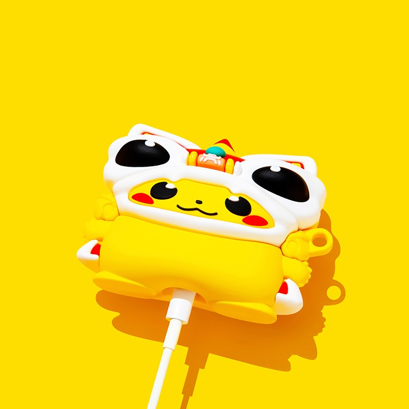 EARISE Dragon Pikachu Airpods Kılıfı Tüm modellere uygun tasarım airpods koruyucu kılıf airpods1 ve airpods2 için airpods3 airpods pro kılıfı airpods pro2 airpods4 airpods 4 kılıfı