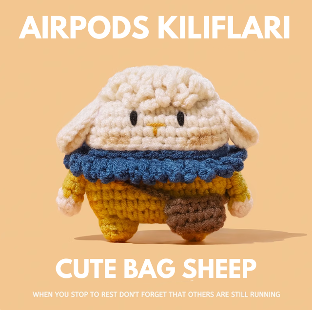 EARISE Cute Bag Sheep Airpods Kılıfı Tüm modellere uygun tasarım airpods koruyucu kılıf airpods1 ve airpods2 için airpods3 airpods pro kılıfı airpods pro2 airpods4 airpods 4 kılıfı