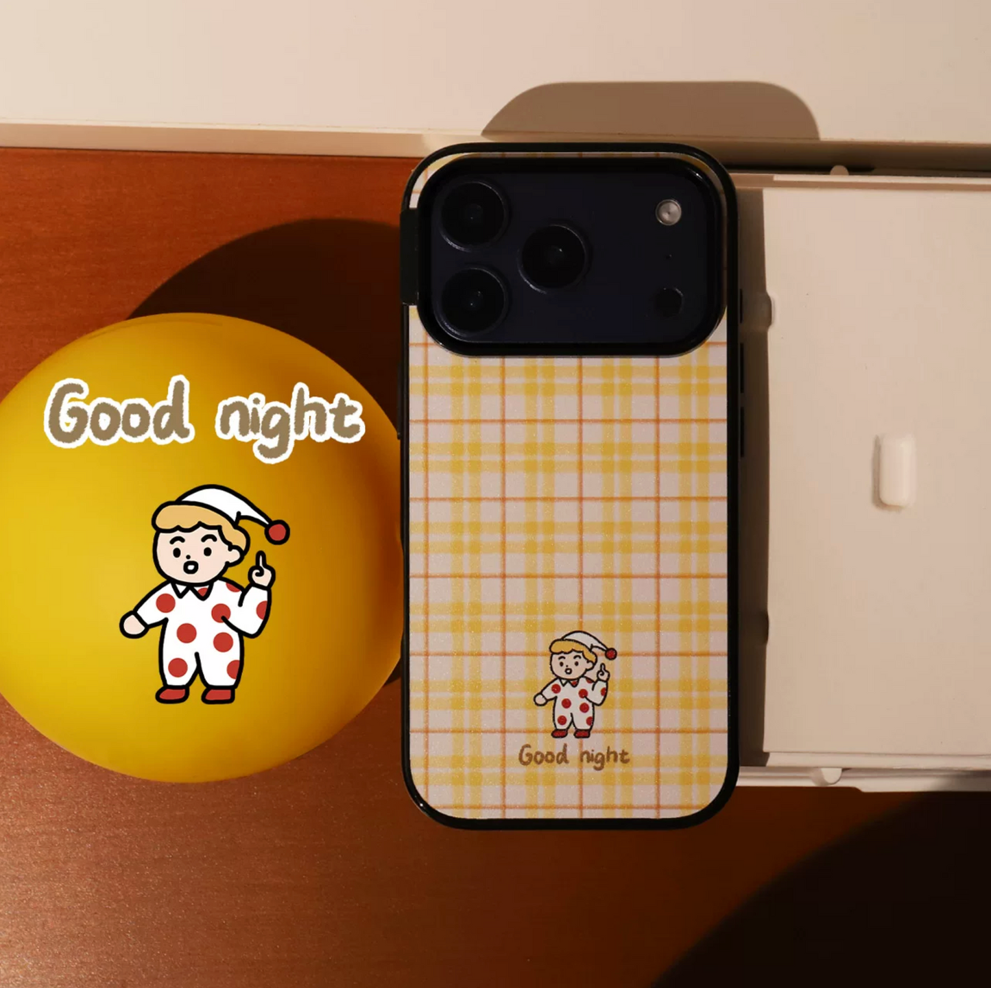 Fighting, Bear, Good Night iPhone Case