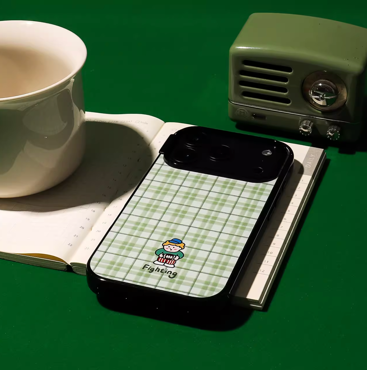 Fighting, Bear, Good Night iPhone Case