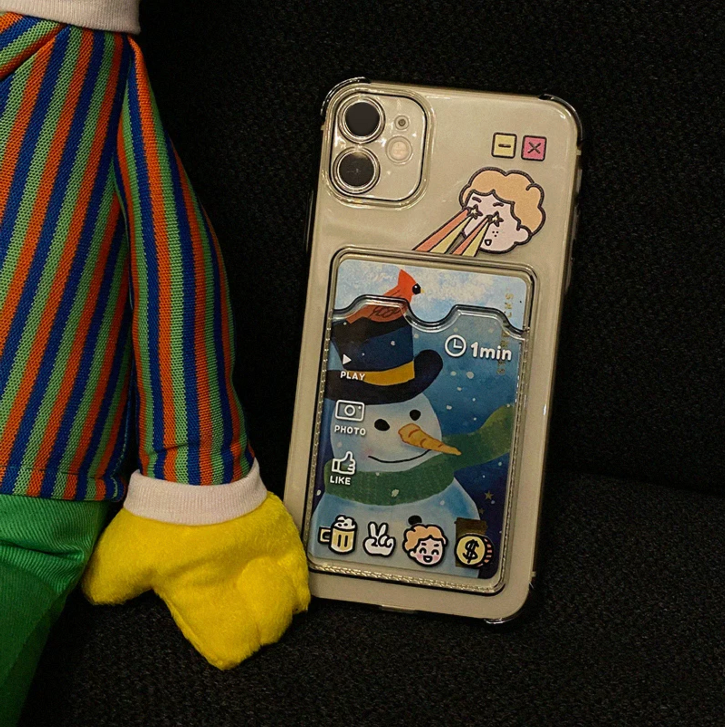 Eye Contact iPhone Case (Polaroid Photo)