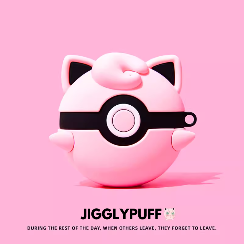 EARISE Jigglypuff Airpods Kılıfı Tüm modellere uygun tasarım airpods koruyucu kılıf airpods1 ve airpods2 için airpods3 airpods pro kılıfı airpods pro2 airpods4 airpods 4 kılıfı