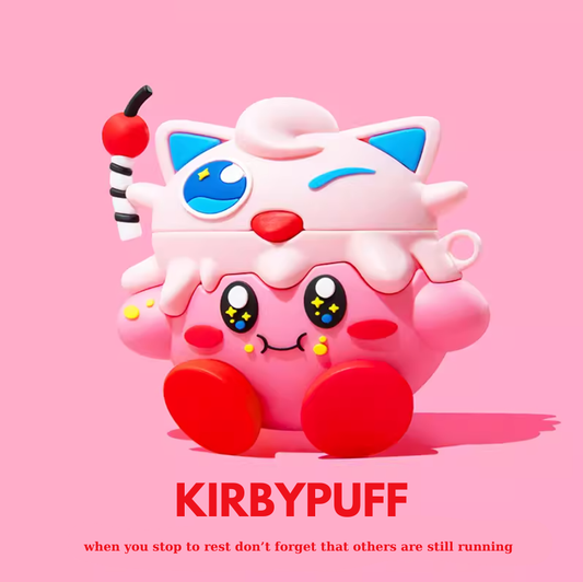 EARISE Kirby Puff Airpods Kılıfı Tüm modellere uygun tasarım airpods koruyucu kılıf airpods1 ve airpods2 için airpods3 airpods pro kılıfı airpods pro2 airpods4 airpods 4 kılıfı