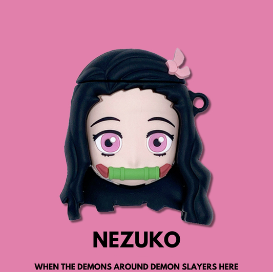 EARISE Demon Slayer Nezuko Airpods Kılıfı Tüm modellere uygun tasarım airpods koruyucu kılıf airpods1 ve airpods2 için airpods3 airpods pro kılıfı airpods pro2 airpods4 airpods 4 kılıfı