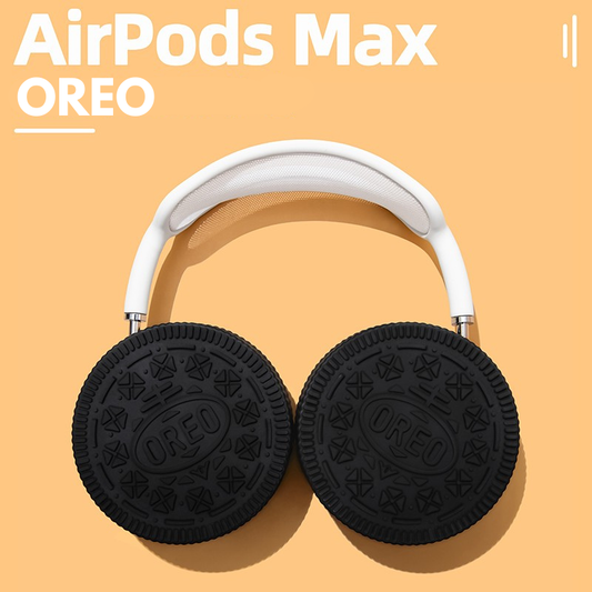 EARISE Oreo Airpods Max Kılıfı kaymaz sıkı uyum hafif yumuşak silikon çizilme ve düşme dostu kolay yıkanabilir airpods max