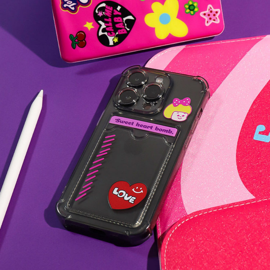 Sweet Heart Bomb iPhone Case (Polaroid Photo)