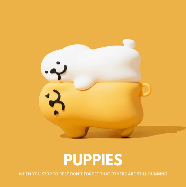 EARISE Puppies Airpods Kılıfı Tüm modellere uygun tasarım airpods koruyucu kılıf airpods1 ve airpods2 için airpods3 airpods pro kılıfı airpods pro2 airpods4 airpods 4 kılıfı