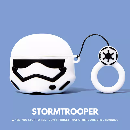 EARISE Stormtrooper Airpods Kılıfı Tüm modellere uygun tasarım airpods koruyucu kılıf airpods1 ve airpods2 için airpods3 airpods pro kılıfı airpods pro2 airpods4 airpods 4 kılıfı